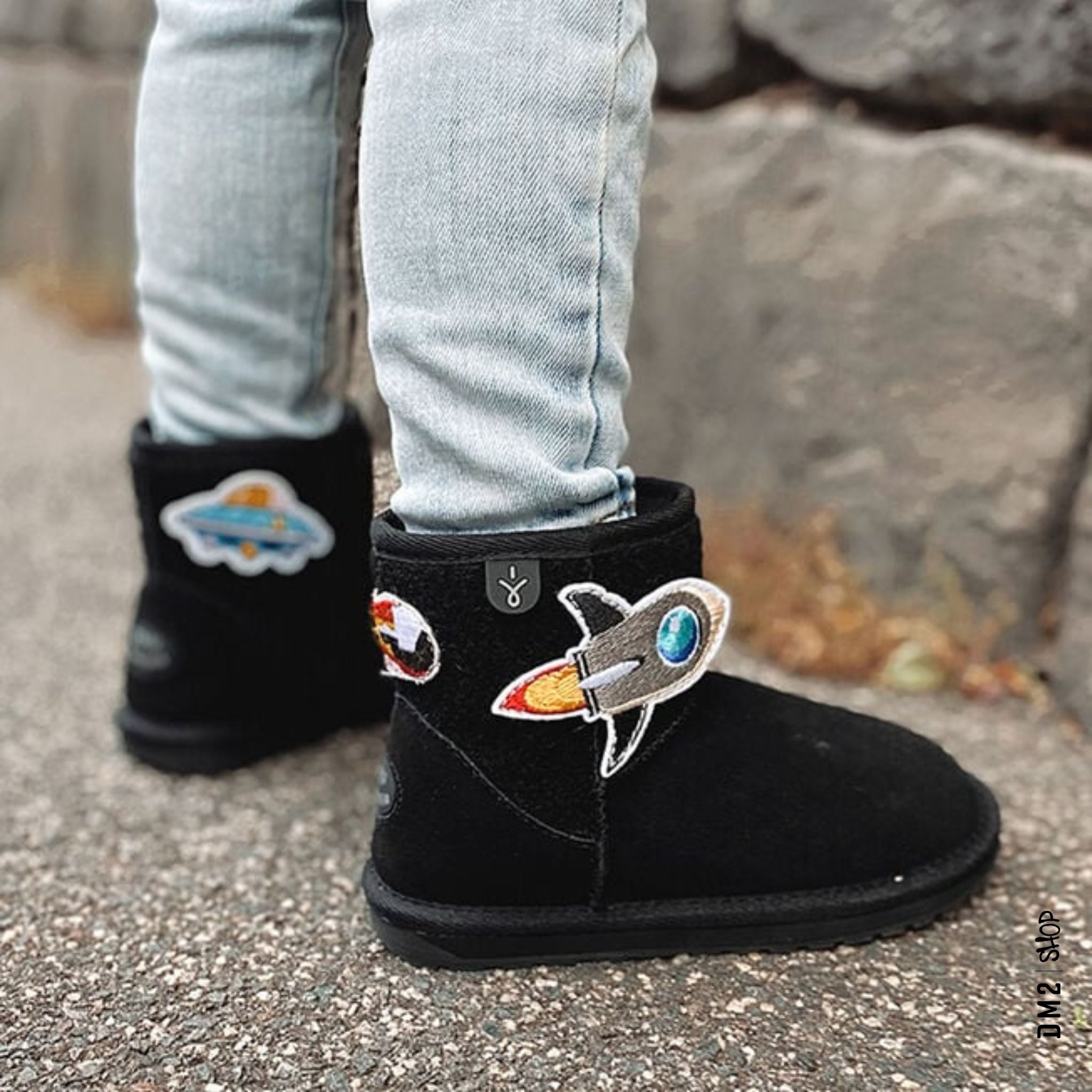 BOTTILLONS ENFANTS MINI PLAY WALLABY NOIR - DM2 SHOP