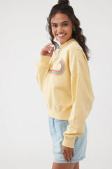 CREWNECK FEMME MOMENT CROP JAUNE O'NEILL - DM2 SHOP