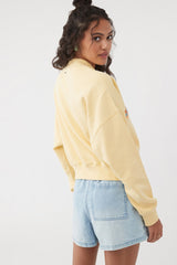 CREWNECK FEMME MOMENT CROP JAUNE O'NEILL - DM2 SHOP
