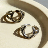 AureaJewelry - Bague fer à cheval vintage dorée réglable