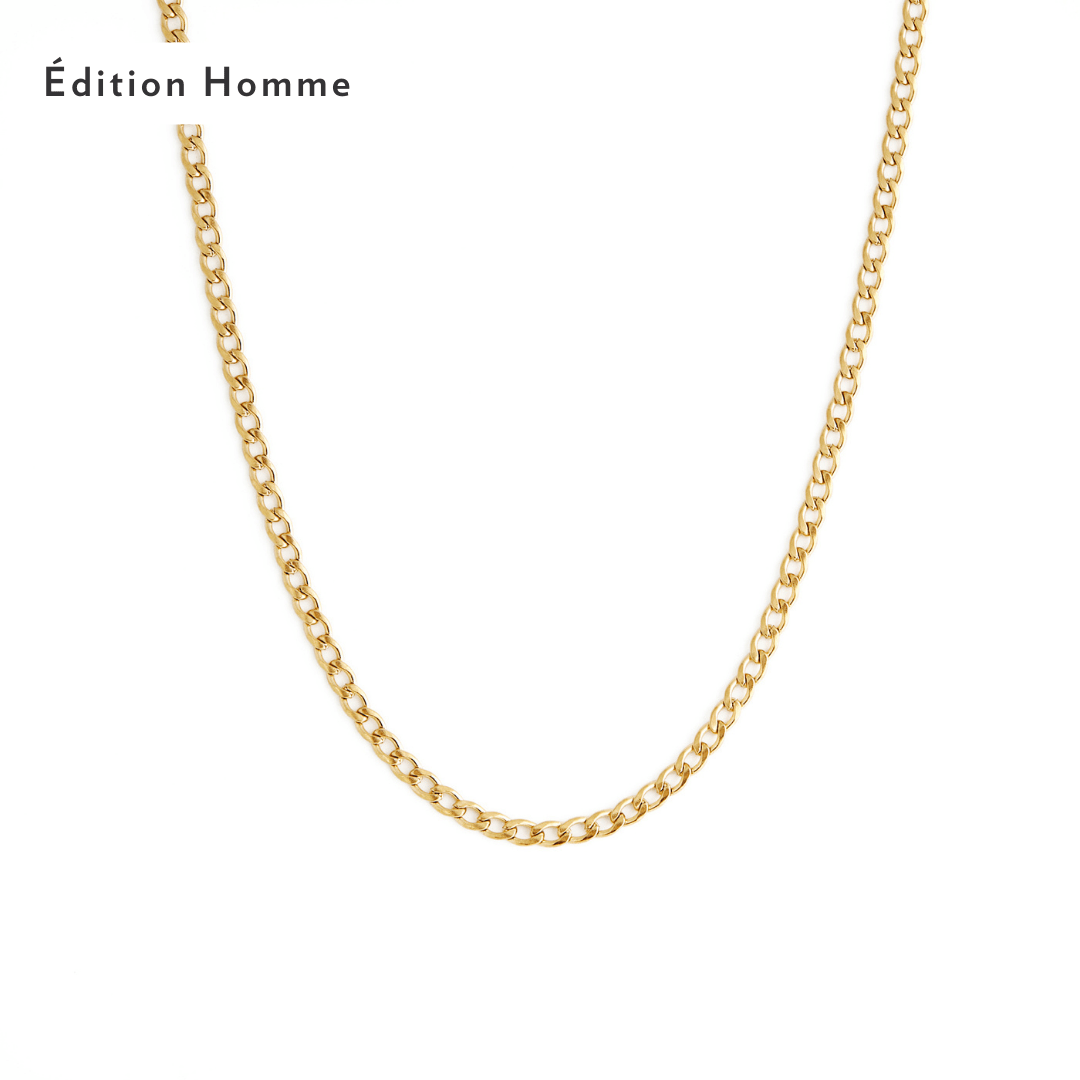 COLLIER CUBAN HOMME OR ou ARGENT - DM2 SHOP