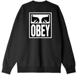 CREWNECK EYES ICON II NOIR OBEY - DM2 SHOP