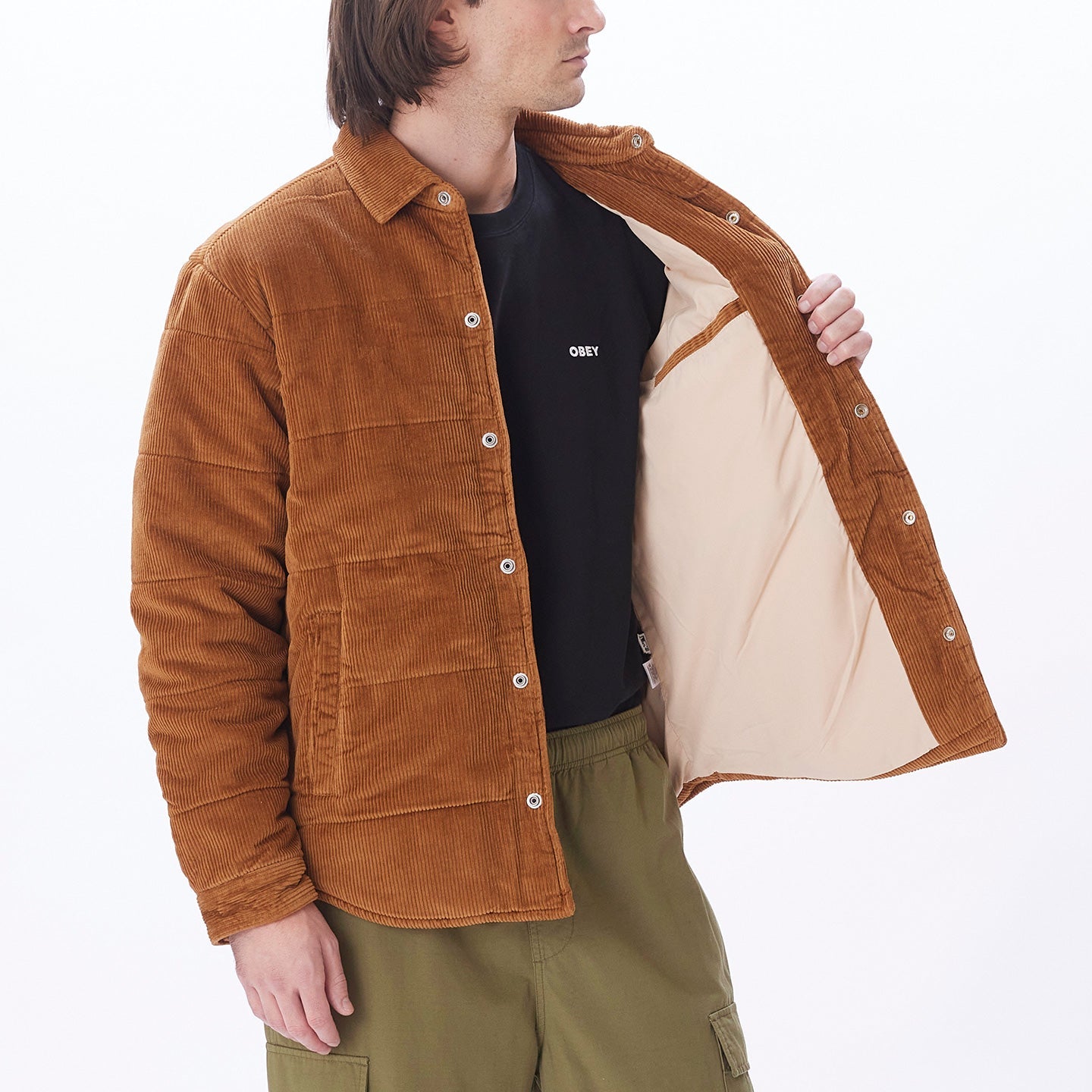MANTEAU DE VILLE HOMME GRAND CORD OBEY - DM2 SHOP