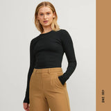 CHANDAIL FEMME FREYA RIB NOIR, JJXX - DM2 SHOP