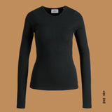 CHANDAIL FEMME FREYA RIB NOIR, JJXX - DM2 SHOP