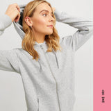 ZIP HOOD FEMME ABBIE GRIS, JJXX - DM2 SHOP