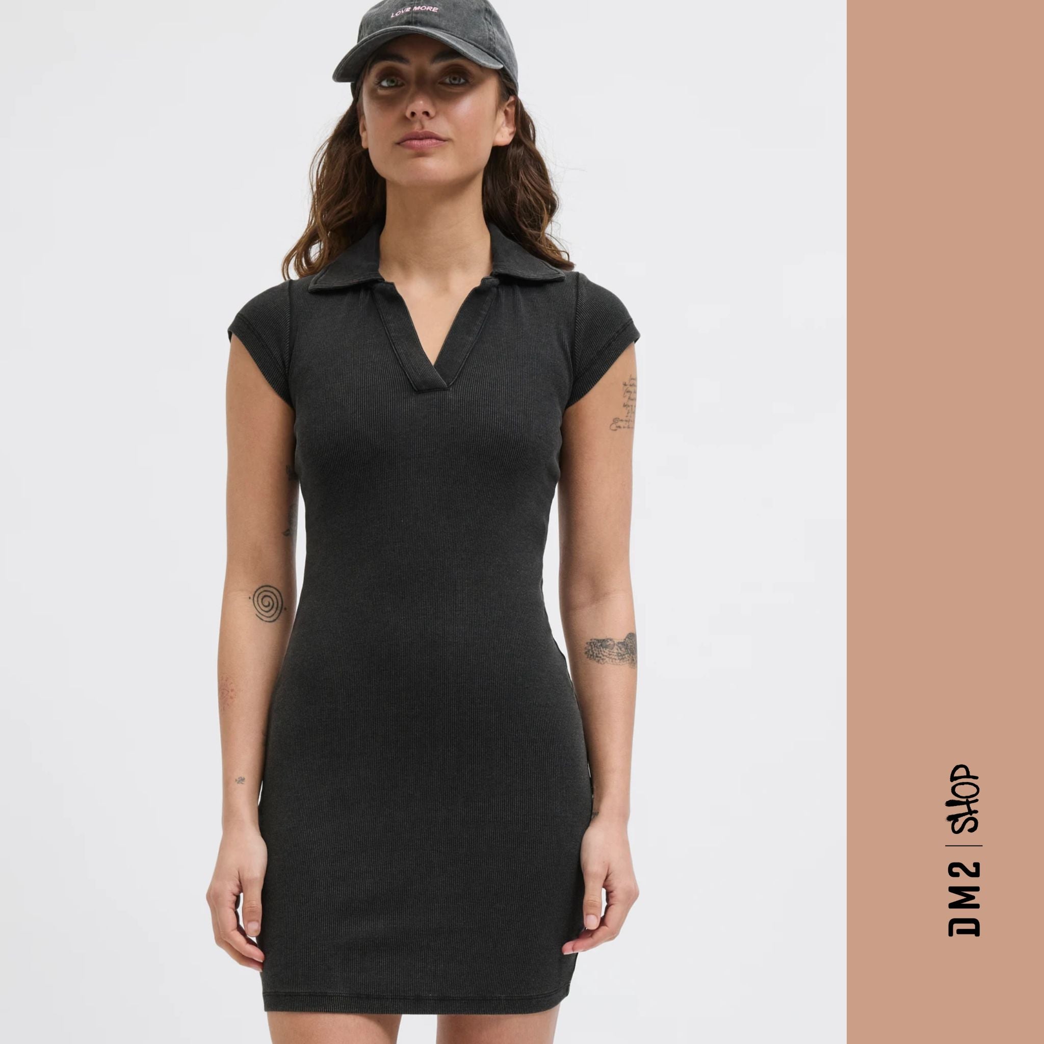 ROBE FEMME FELIA RIB NOIR, JJXX - DM2 SHOP