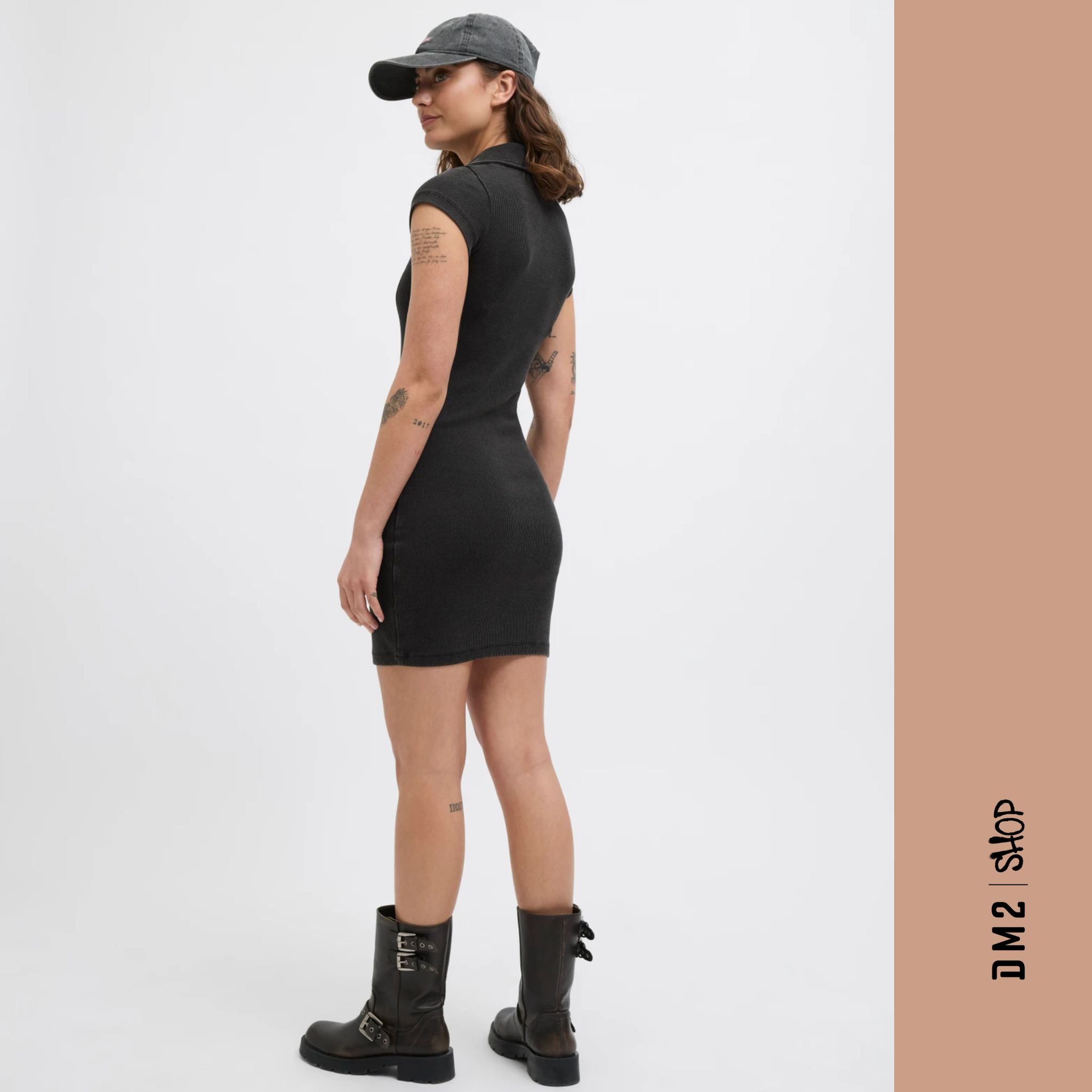ROBE FEMME FELIA RIB NOIR, JJXX - DM2 SHOP