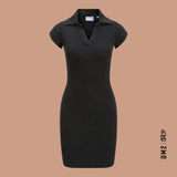 ROBE FEMME FELIA RIB NOIR, JJXX - DM2 SHOP