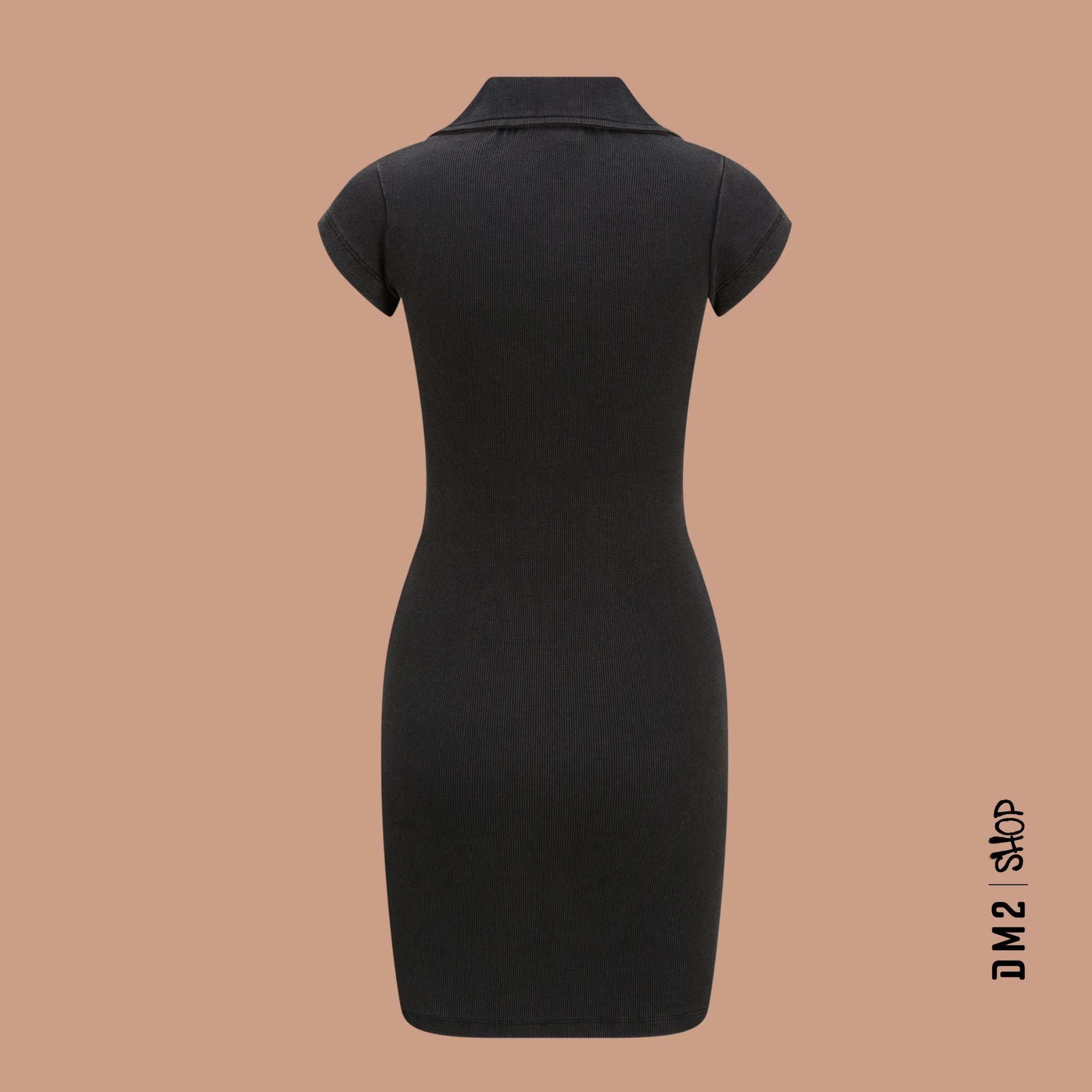 ROBE FEMME FELIA RIB NOIR, JJXX - DM2 SHOP