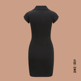 ROBE FEMME FELIA RIB NOIR, JJXX - DM2 SHOP