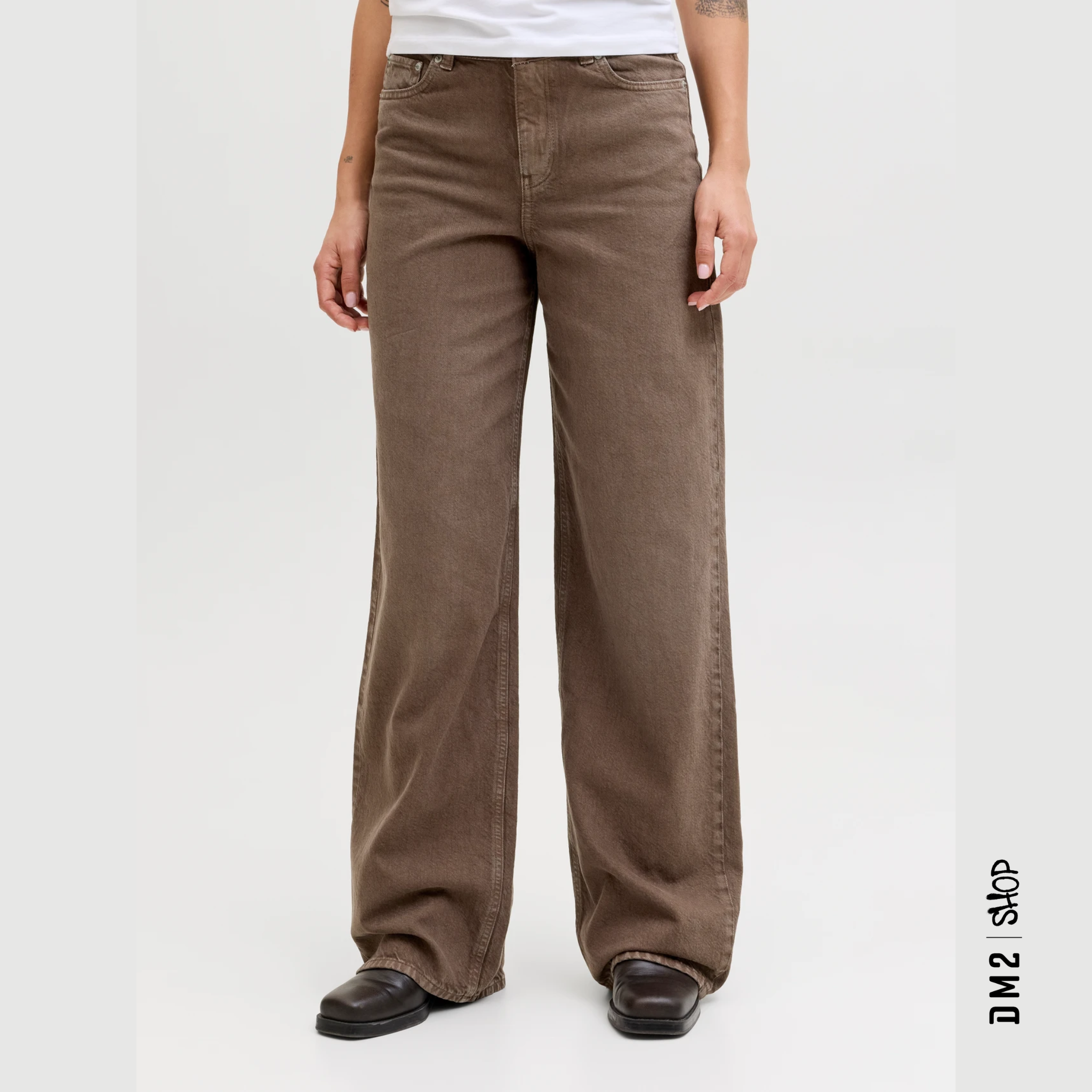 JEANS FEMME - TOKYO WIDE LEG - CHOCOLAT