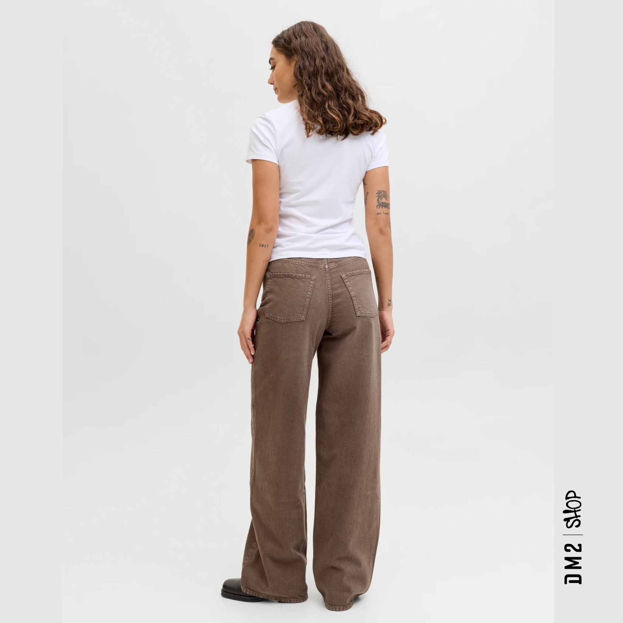JEANS FEMME - TOKYO WIDE LEG - CHOCOLAT