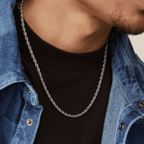 COLLIER HOMME 3 MM ROPE TWENTY COMPASS - DM2 SHOP