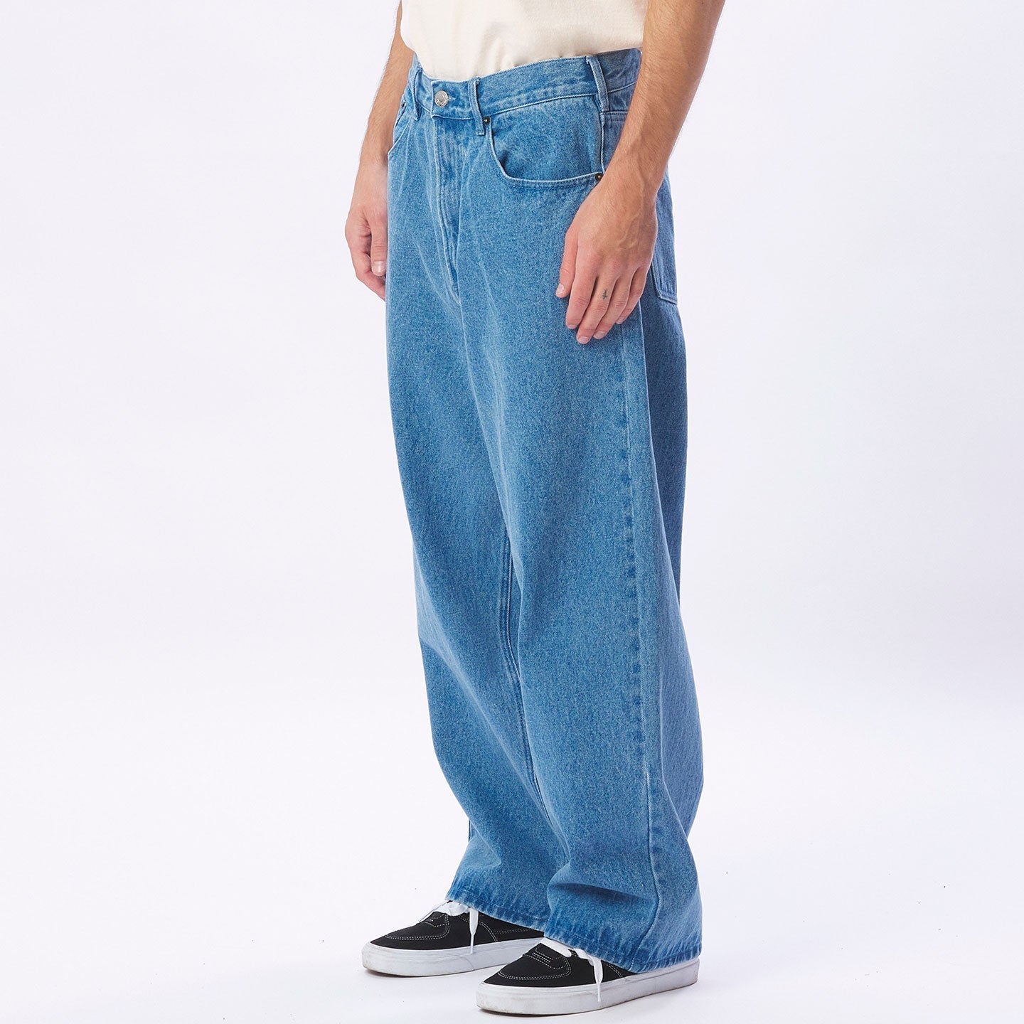 JEANS UNISEX BIGWIG BAGGY LIGHT INDIGO OBEY - DM2 SHOP