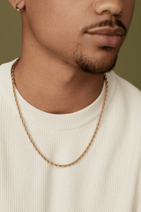 COLLIER HOMME 3 MM ROPE TWENTY COMPASS - DM2 SHOP