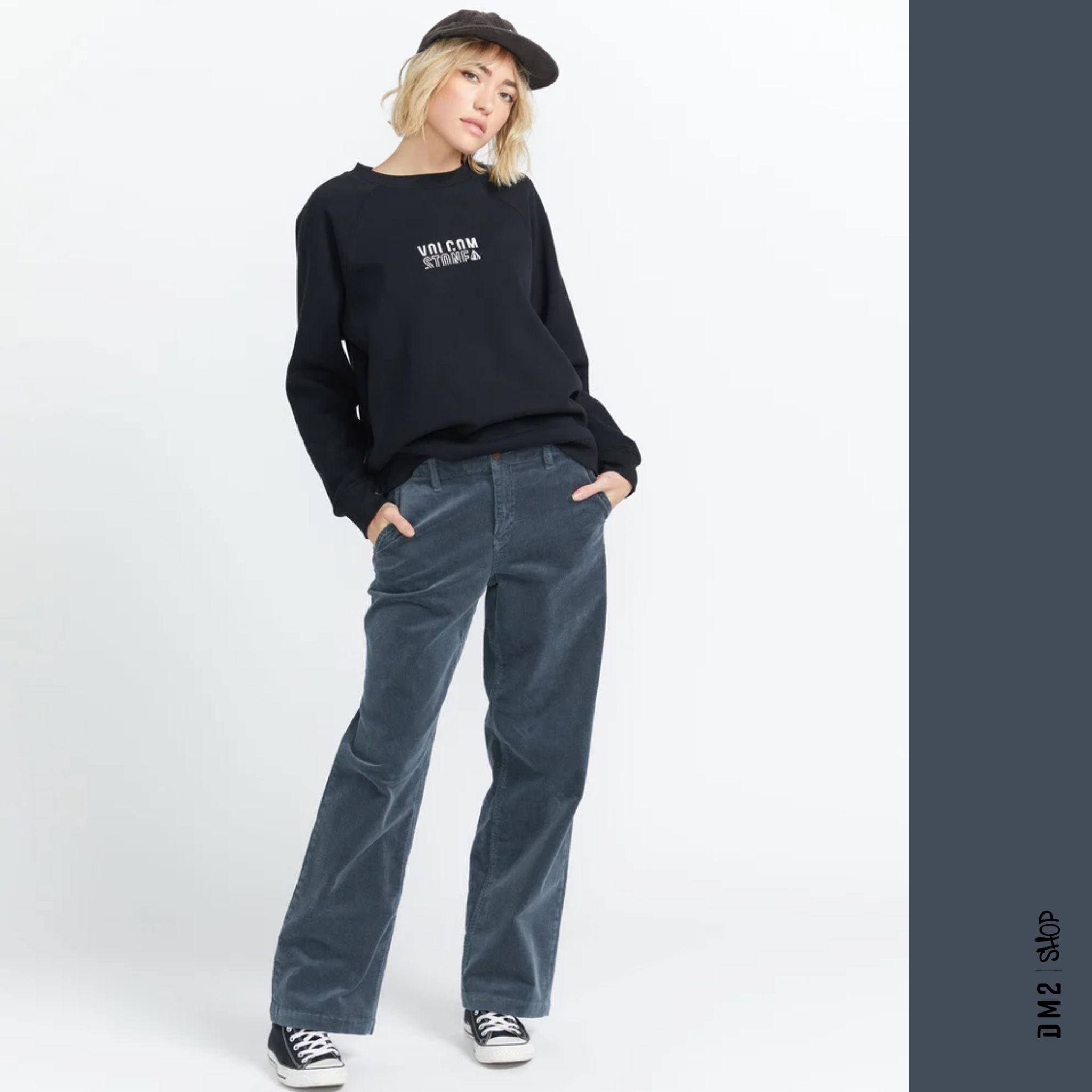JEANS CORDUROY VOLCOM FEMME 1991 STONED LOW - DM2 SHOP