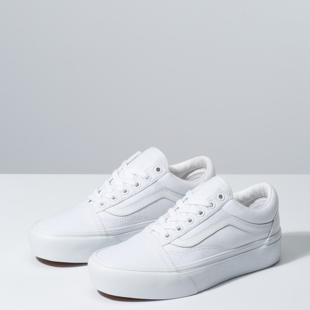 CHAUSSURE OLD SKOOL PLATFORM TRUE WHITE VANS - DM2 SHOP