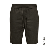 SHORT EN LIN HOMME LINUS NOIR, ONLY & SONS - DM2 SHOP