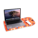 Helio Ferretti - Housse matelassée orange à motif floral pour ordinateur portable Helio Ferretti