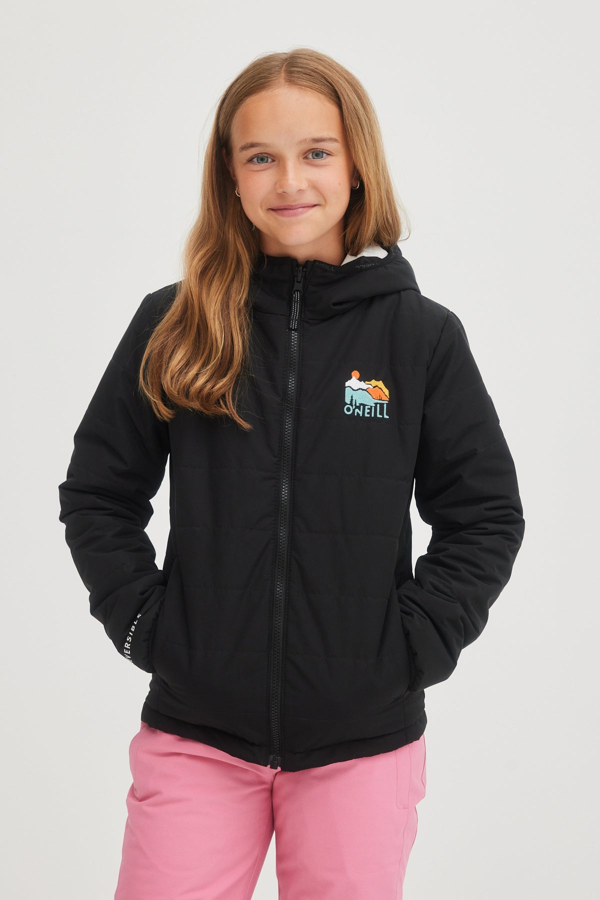 MANTEAU CHAUD VILLE FILLE BTS REVERSIBLE NOIR - DM2 SHOP