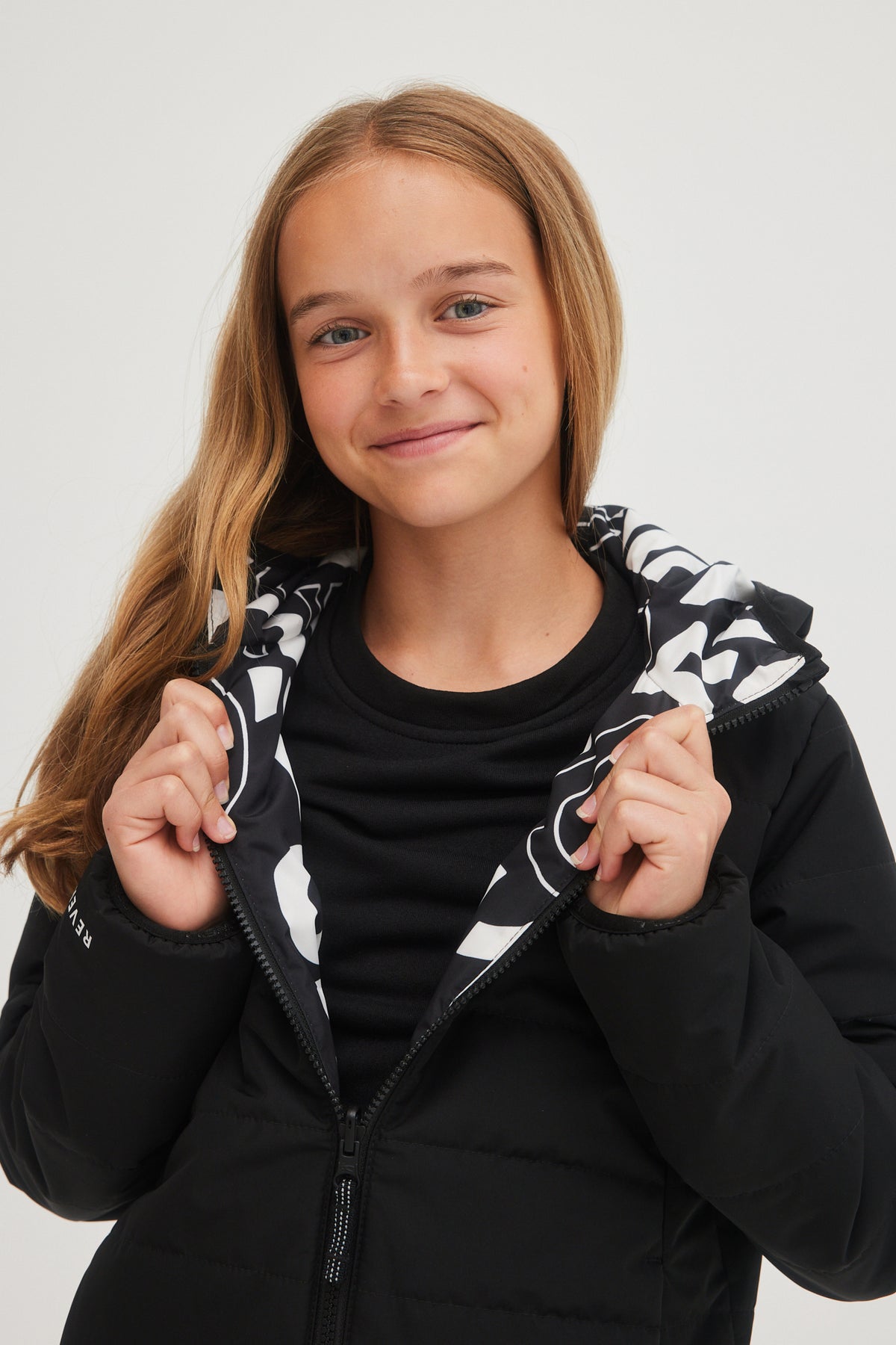 MANTEAU CHAUD VILLE FILLE BTS REVERSIBLE NOIR - DM2 SHOP