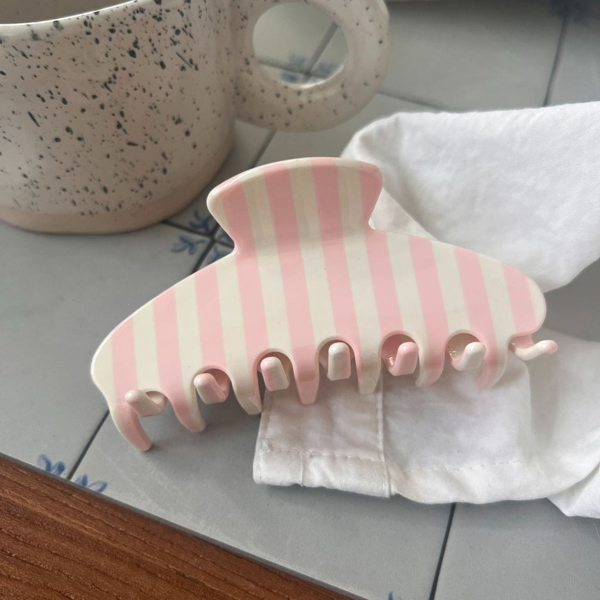 PINCE CHEVEUX - STRIPED HAIR CLAW - LADY JUNE