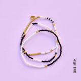 BRACELET MONOCHROME 3PK, PURA VIDA - DM2 SHOP