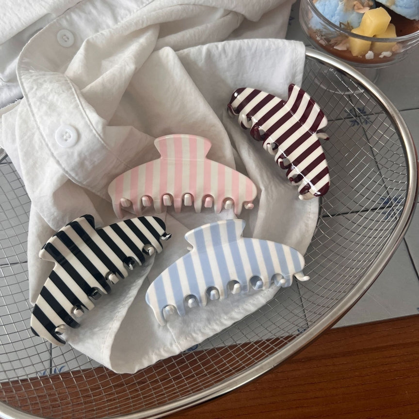 PINCE CHEVEUX - STRIPED HAIR CLAW - LADY JUNE