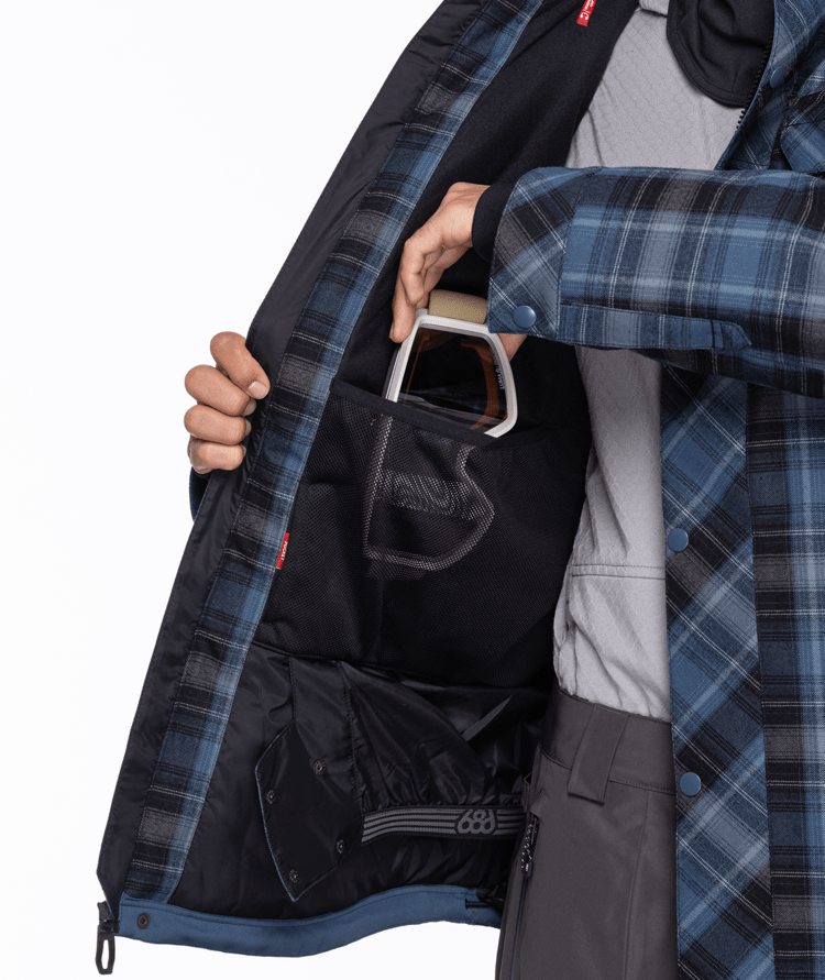 MANTEAU SNOW HOMME WOODLAND BLEU ORION 686 - DM2 SHOP