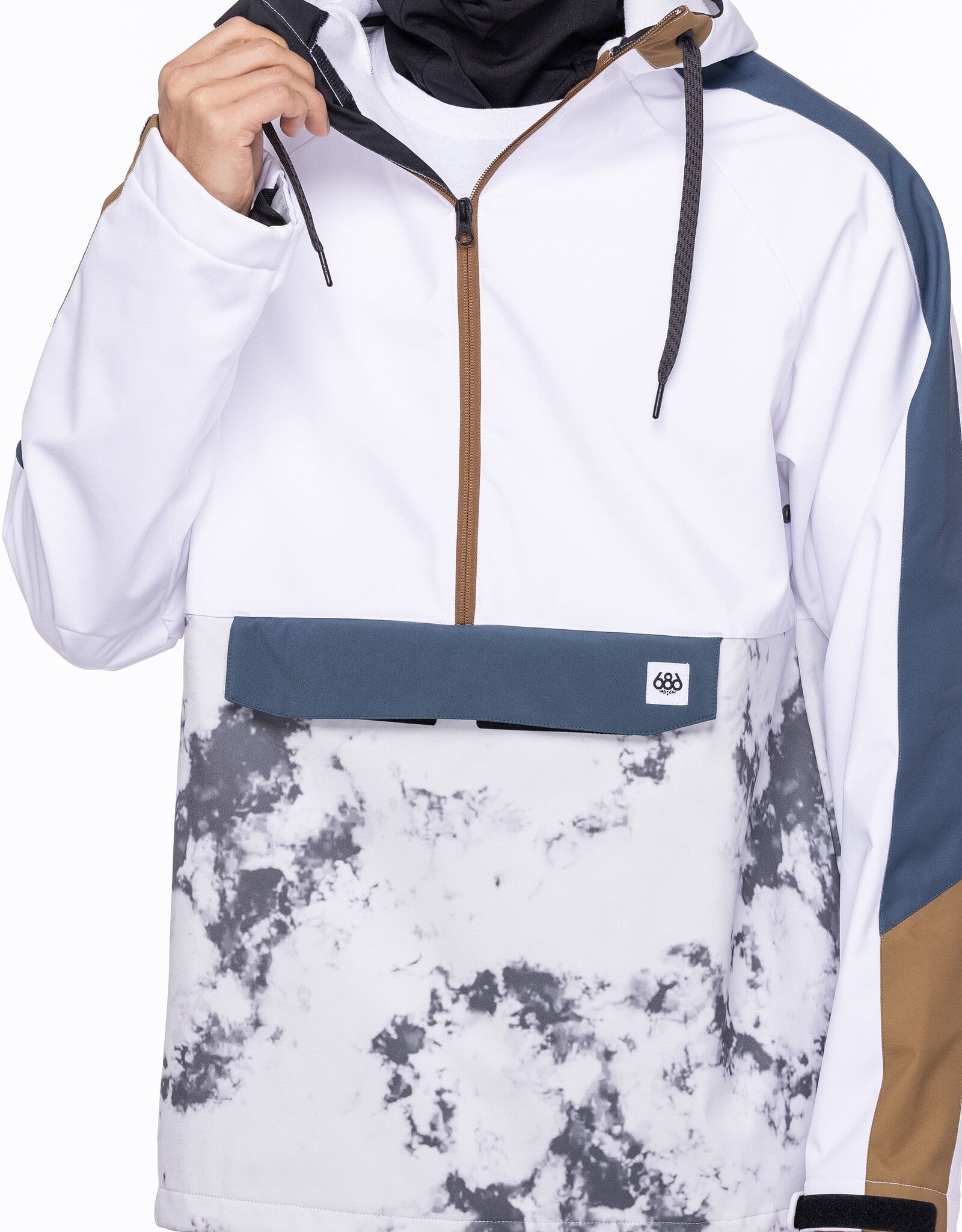ANORAK SOFTSHELL HOMME WATERPROOF BLANC 686 - DM2 SHOP