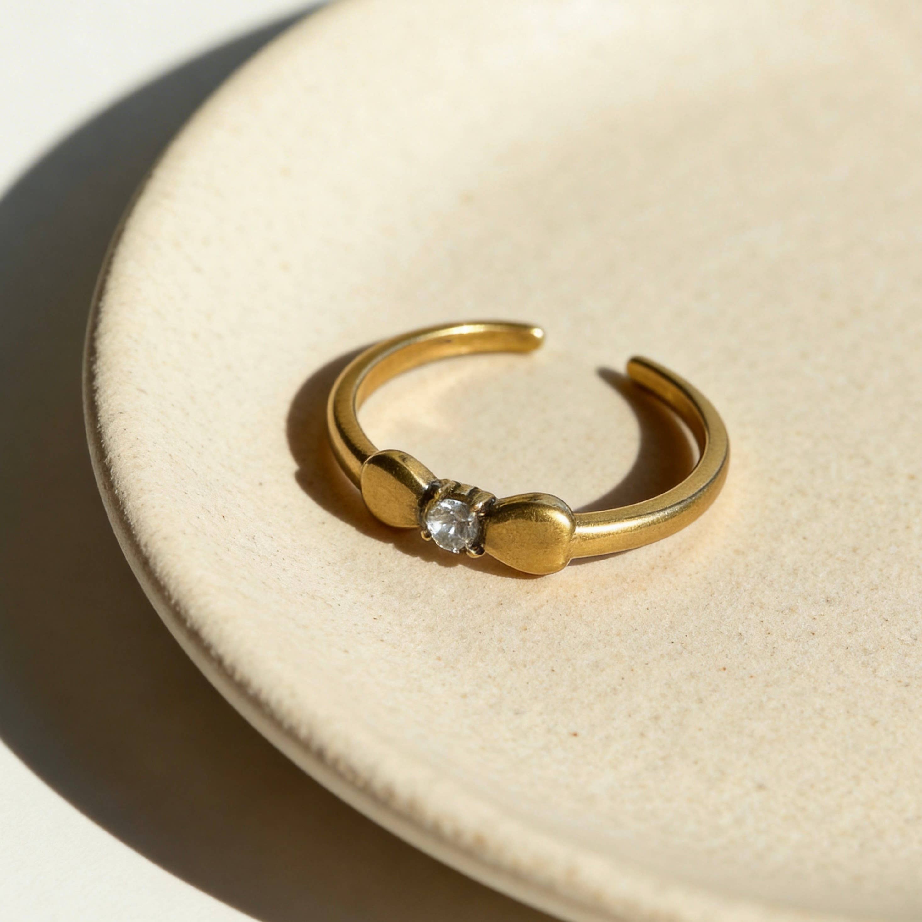 BOUCLE DORÉE - BAGUE AJUSTABLE - AUREA