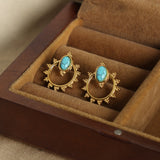 BOUCLE D'OREILLE VINTAGE - PLAQUÉ OR 18K