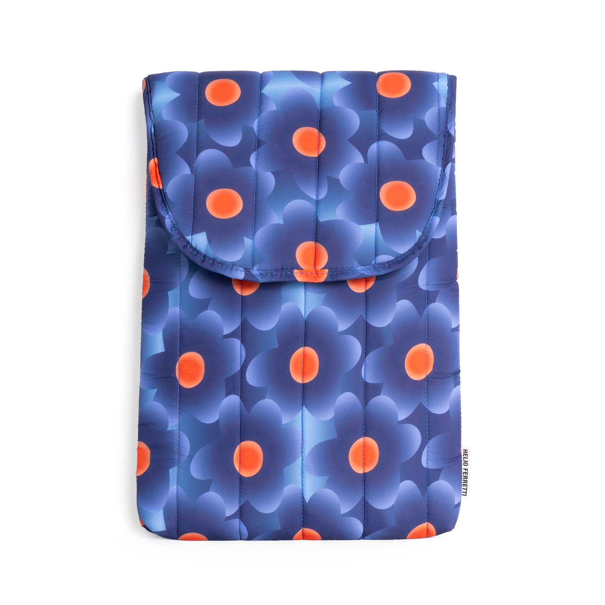 Helio Ferretti - HOUSSE D'ORDINATEUR PORTABLE FLORALE GONFLÉE BLEUE HF