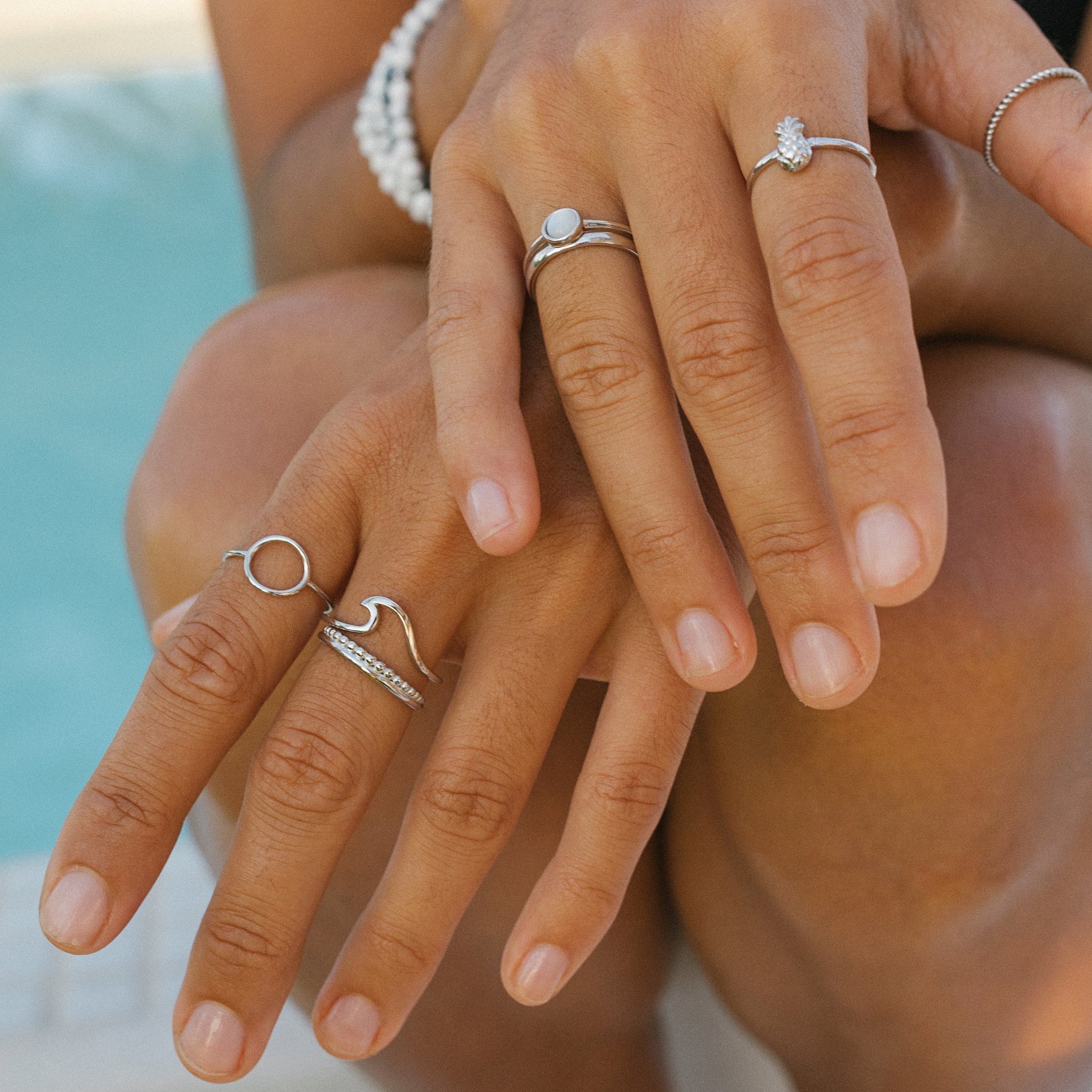 BAGUE CERCLE ARGENT TWENTY COMPASS - DM2 SHOP