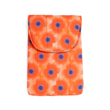 Helio Ferretti - Housse matelassée orange à motif floral pour ordinateur portable Helio Ferretti
