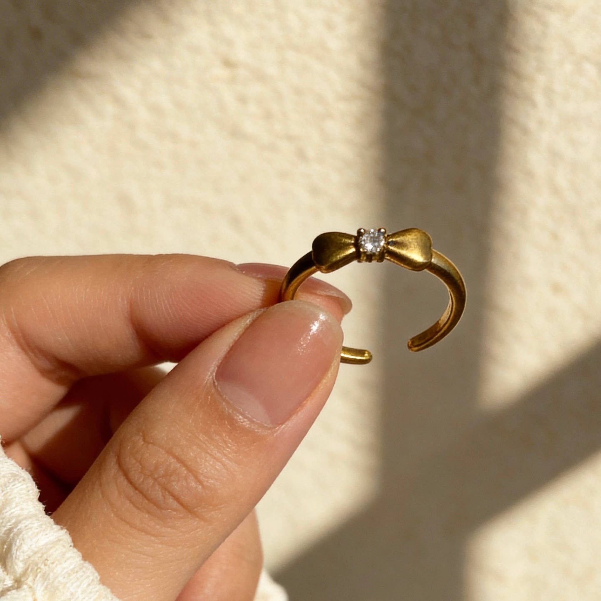 BOUCLE DORÉE - BAGUE AJUSTABLE - AUREA