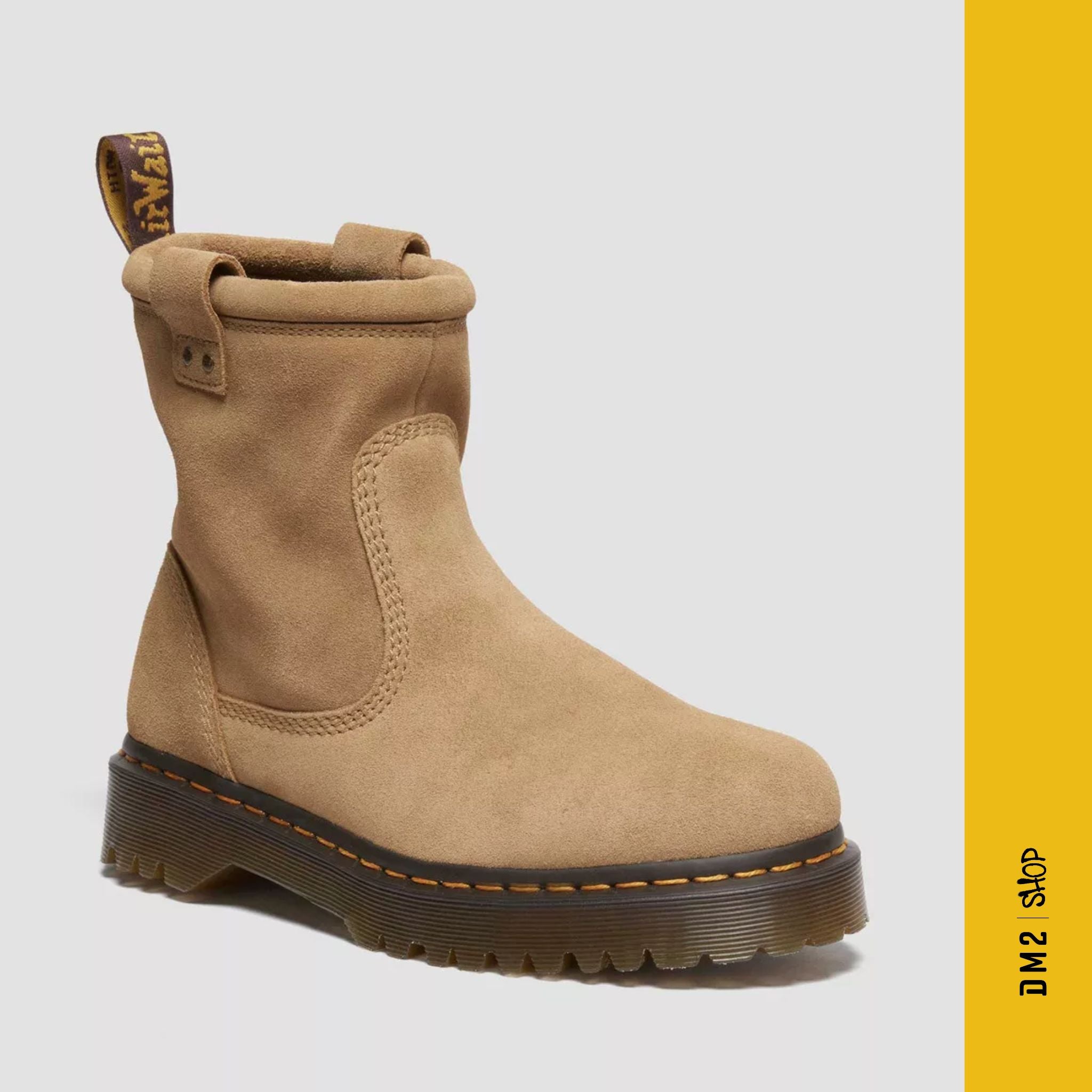 BOTTILLONS ANISTONE LO LEATHER BIKER TAN, DR.MARTENS - DM2 SHOP