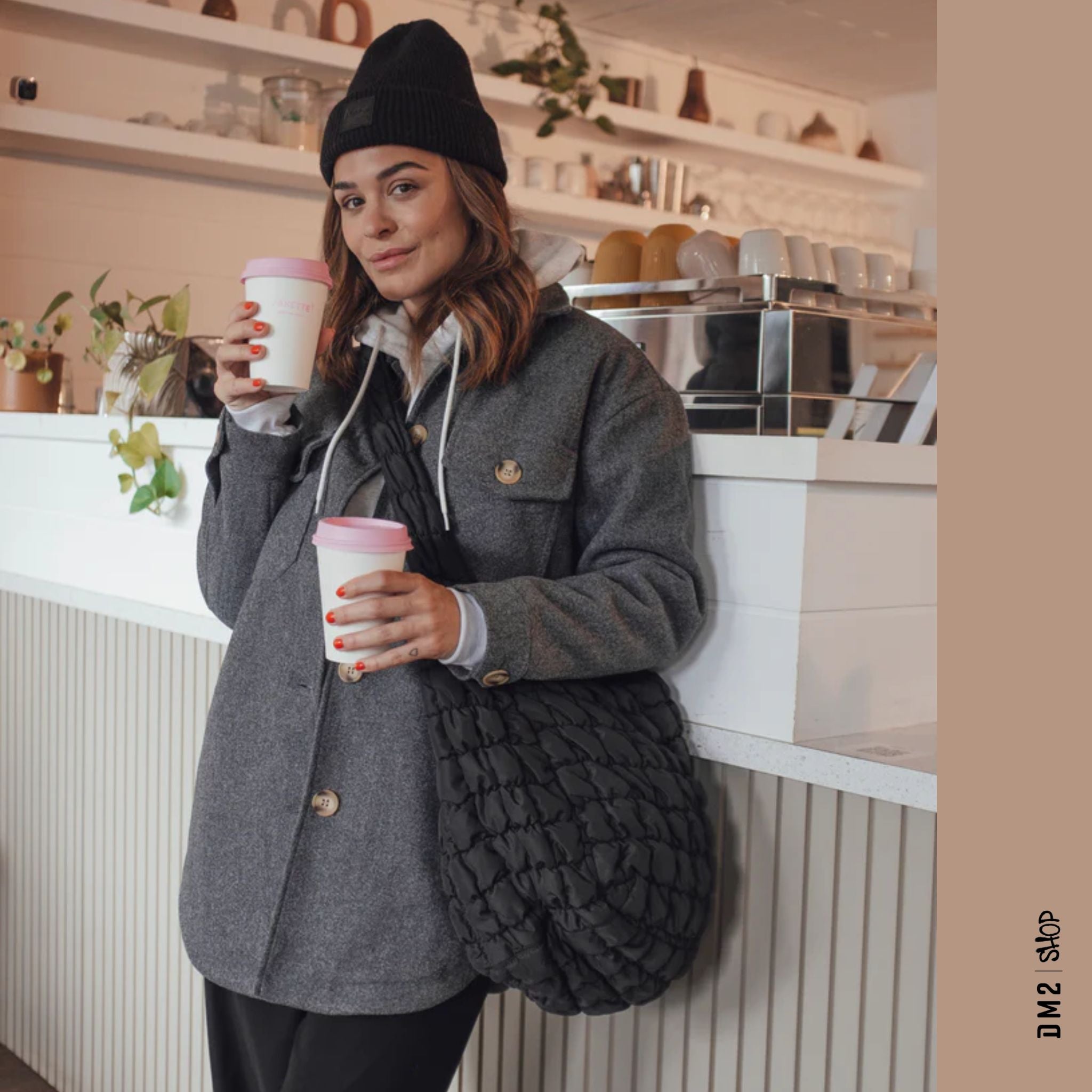 MANTEAU VILLE ANNABELLE GRIS NANA - DM2 SHOP