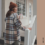 MANTEAU VILLE FEMME ANNABELLE PLAID NANA - DM2 SHOP