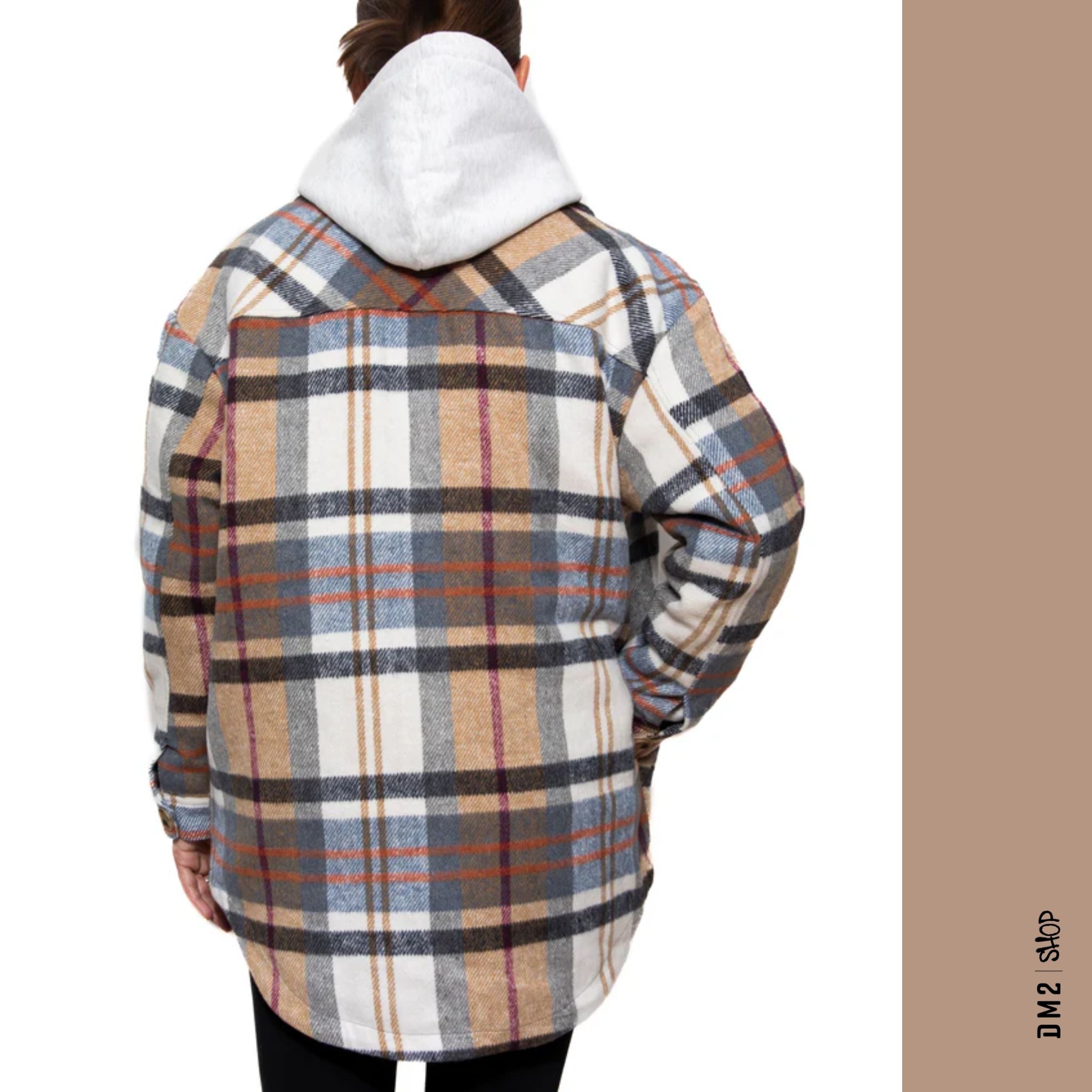 MANTEAU VILLE FEMME ANNABELLE PLAID NANA - DM2 SHOP