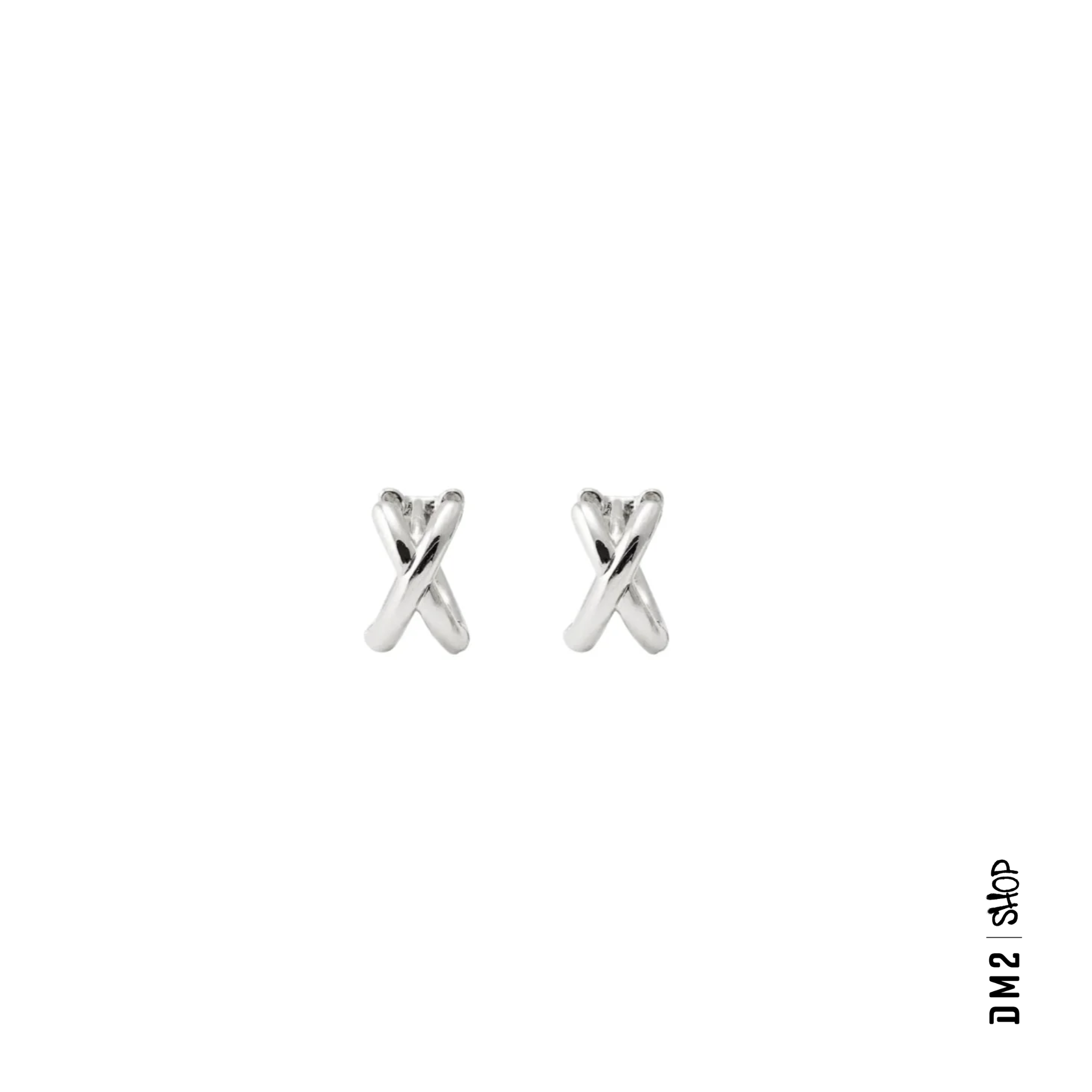 ANNEAUX CROISÉS - PLAQUÉS ARGENT OU OR