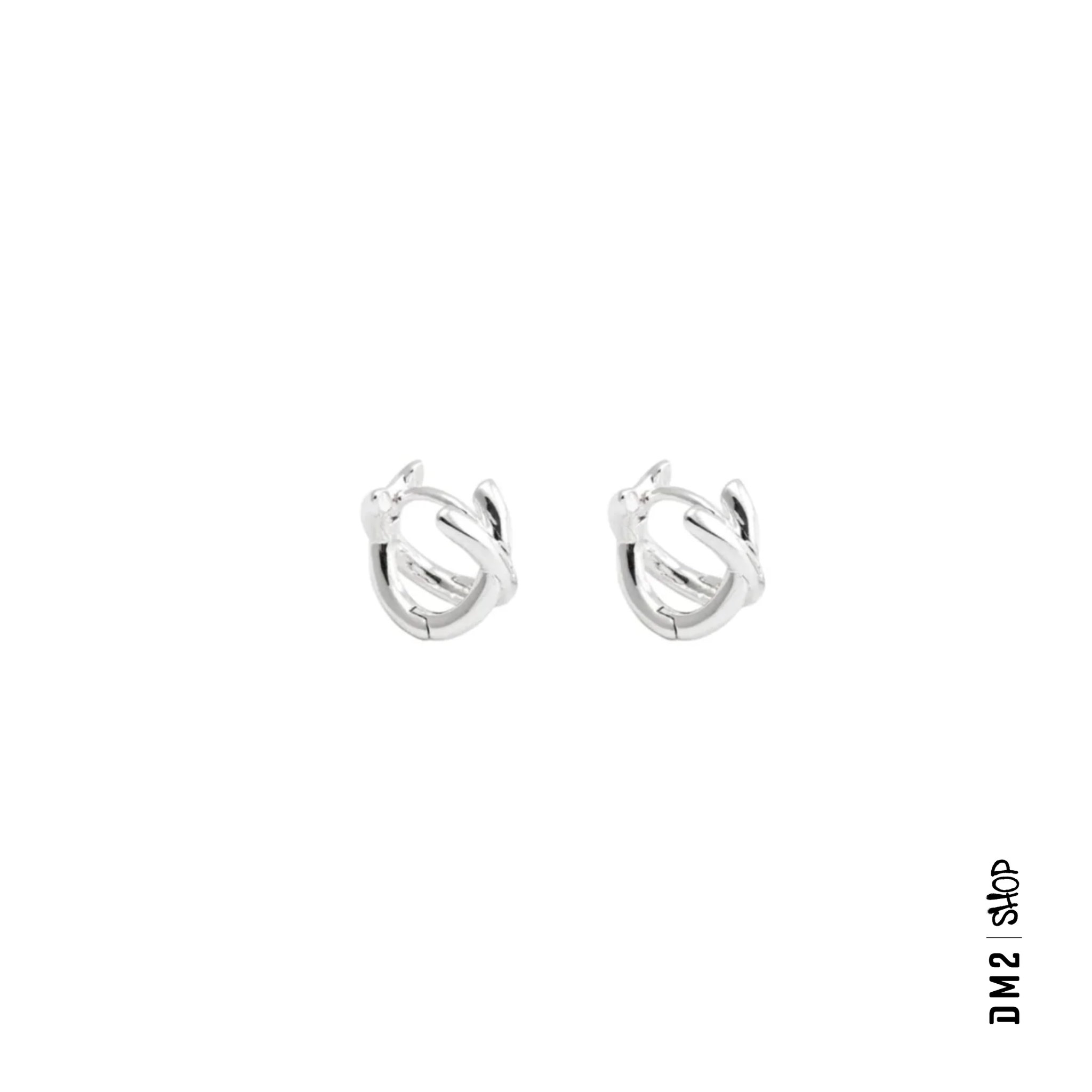 ANNEAUX CROISÉS - PLAQUÉS ARGENT OU OR