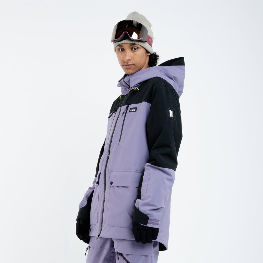 MANTEAU SKI HOMME GOOD TIMES MAUVE PLANKS - DM2 SHOP