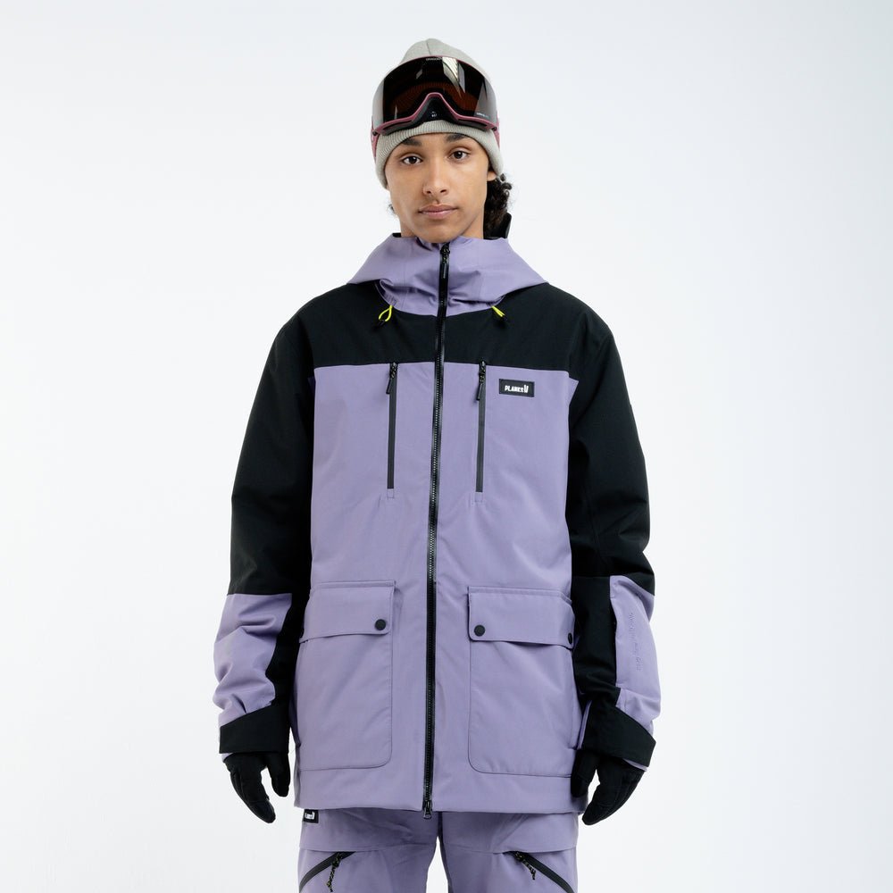 MANTEAU SKI HOMME GOOD TIMES MAUVE PLANKS - DM2 SHOP