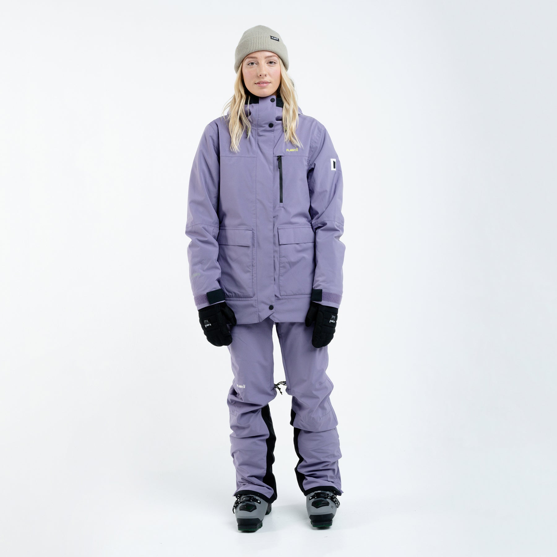 MANTEAU ISOLÉ SKI ALL - TIME MAUVE PLANKS - DM2 SHOP