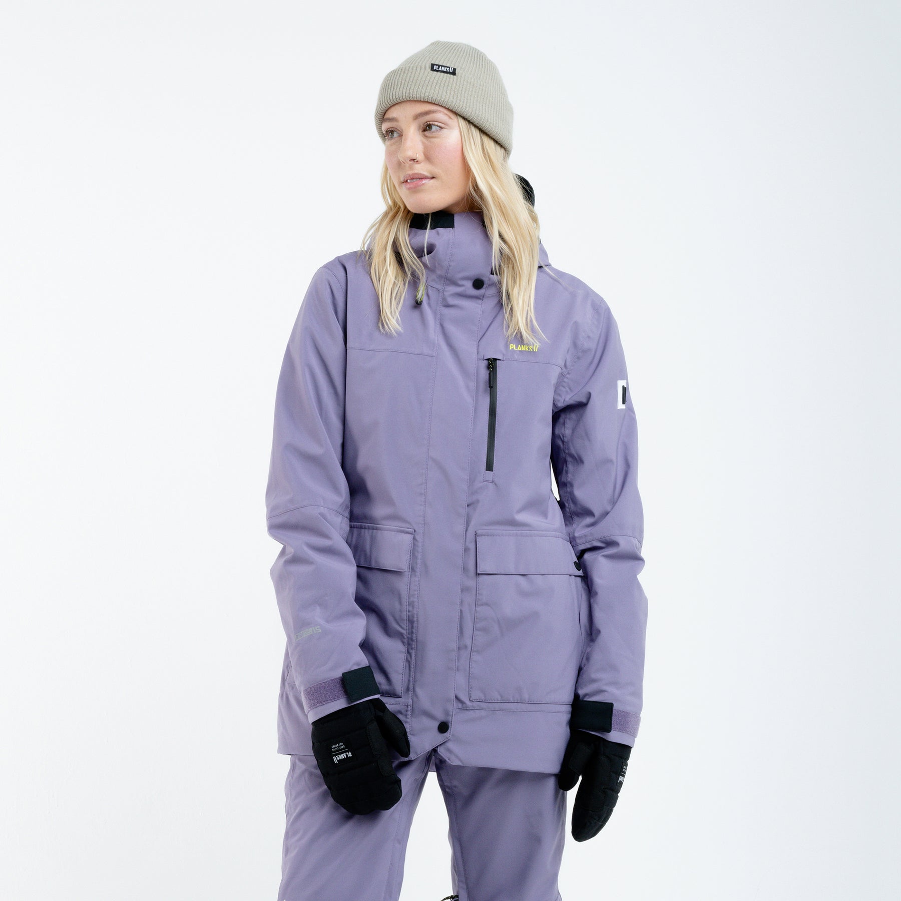 MANTEAU ISOLÉ SKI ALL - TIME MAUVE PLANKS - DM2 SHOP