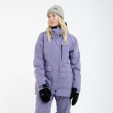 MANTEAU ISOLÉ SKI ALL - TIME MAUVE PLANKS - DM2 SHOP