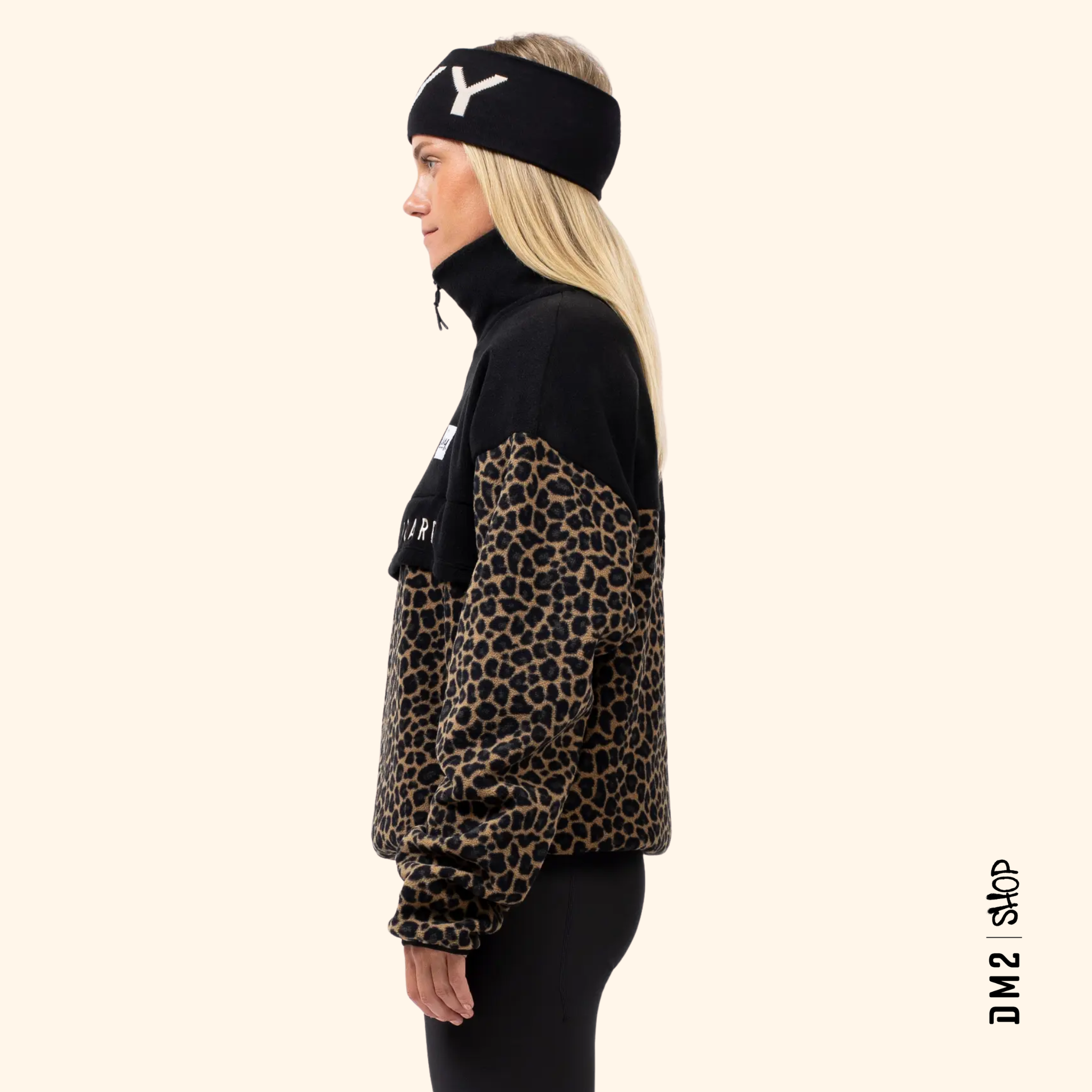 BALL FLEECE - POLAR FEMME - BLACK LEOPARD