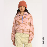 POLAR FEMME BARRA HALF ZIP ROSE BROWN